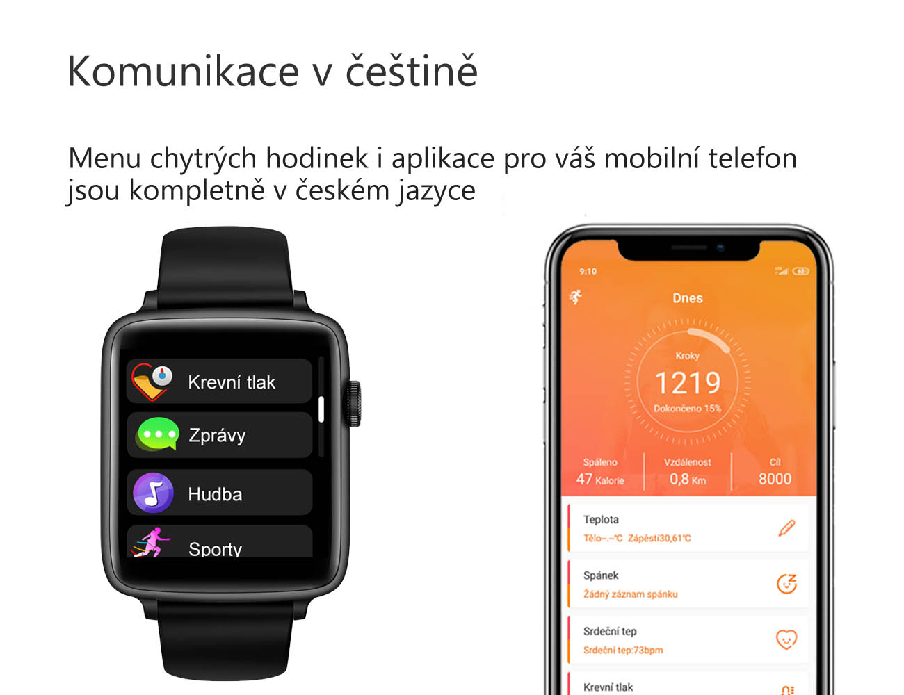 Chytré hodinky PW-101 stříbrné se šedým páskem